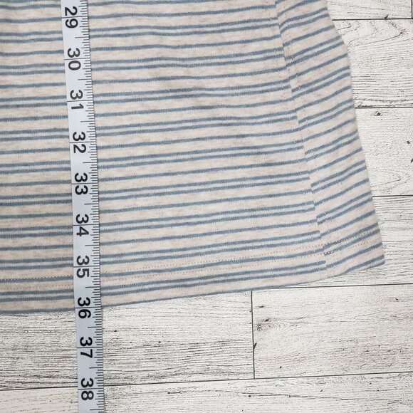 Haven Well Within Cotton Jersey Dress Striped Pockets Coastal Beachy Size L - Picture 11 of 12